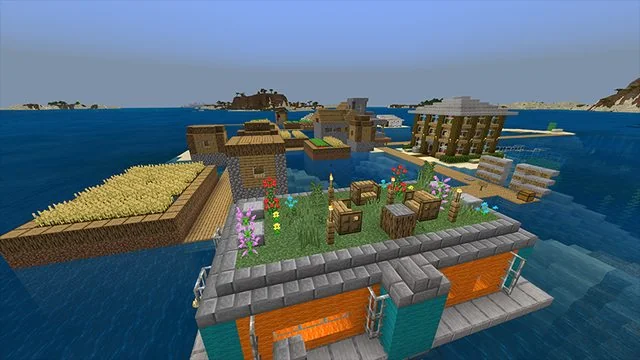 Oceanic Redstone House [50+ mechanisms]