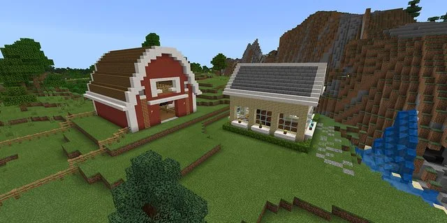 Farmhouse with Barn