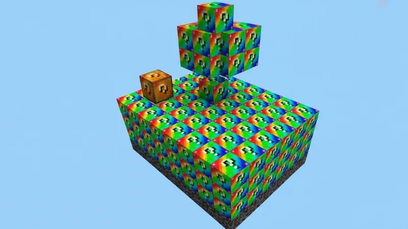 Rainbow Lucky Block Skyblock