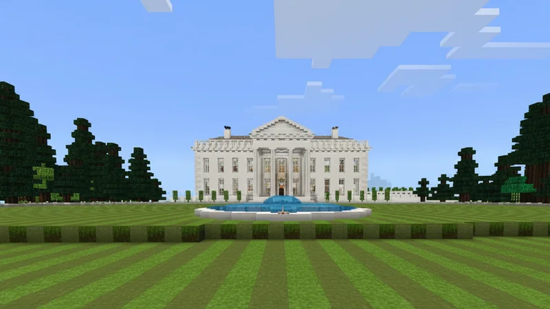 A Minecraft White House