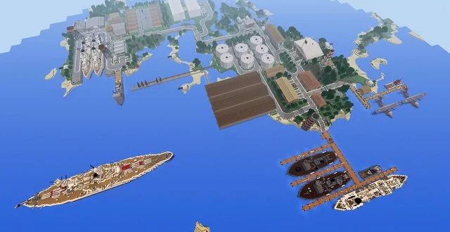 WWII Naval Base (inspired by Pearl Harbor)