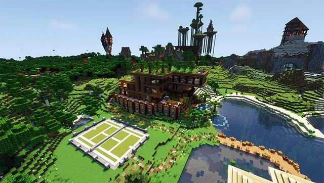 Modern Wooden Mansion